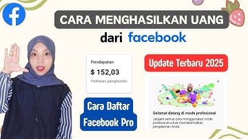 CARA MENGHASILKAN UANG DARI FACEBOOK PRO TERBARU 2025 | MONETISASI FACEBOOK TERUPDATE| DAFTAR FB PRO