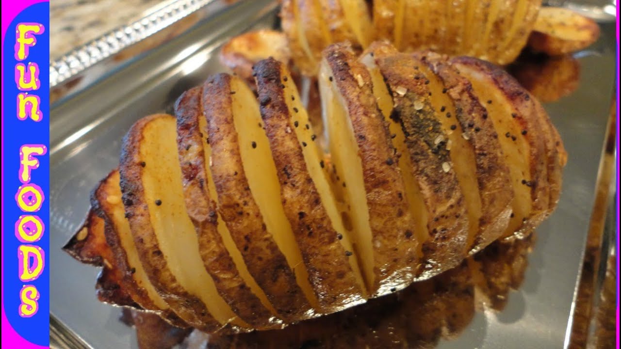 How to make Sliced Baked Potatoes - YouTube
