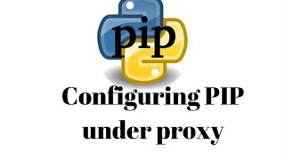Configuring PIP under proxy