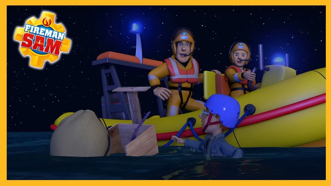 Sam saves people trapped at sea 🔥 New Fireman Sam Videos - YouTube