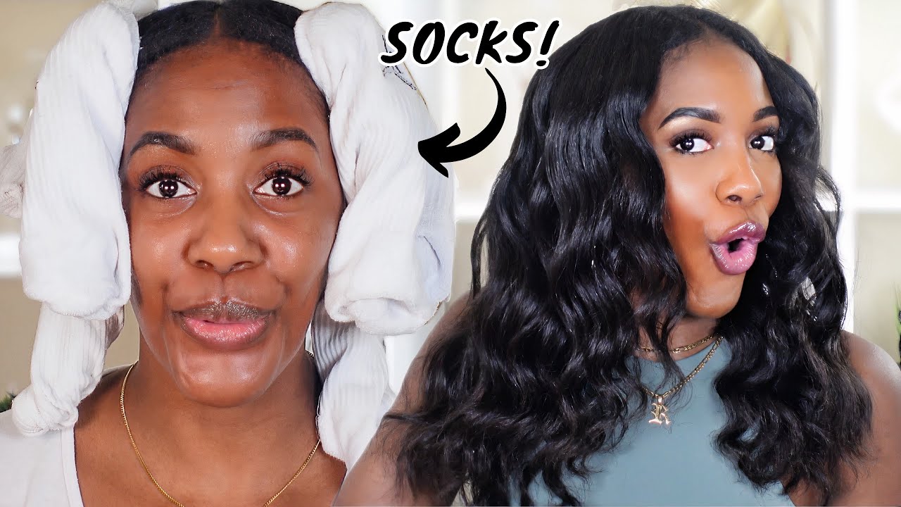 HEATLESS SOCK CURLS ON MY NATURAL HAIR - I WAS NOT EXPECTING THIS!! |  TIKTOK Trend - thptnganamst.edu.vn