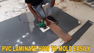 how to mould PVC laminate in plywood Easy le  without cutter machine