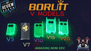 BORUIT V3 V7 V10 V15 & V20 NEW 2024 EDC FULL REVIEW AMAZING MINI EDC CARRY