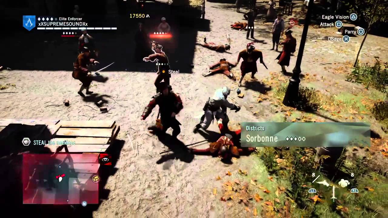 assassins creed unity gameplay fighting