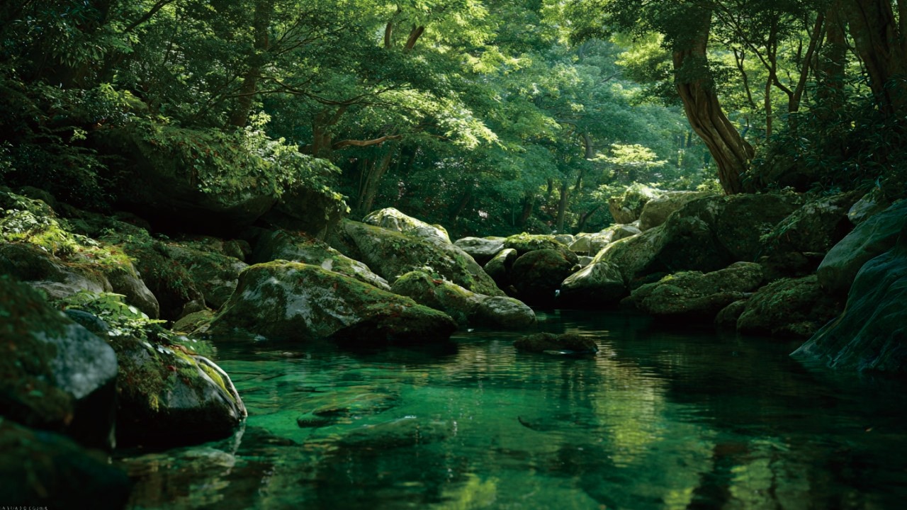 Forest River Meditation LIVE 🌿 Natural White Noise & Birdsong