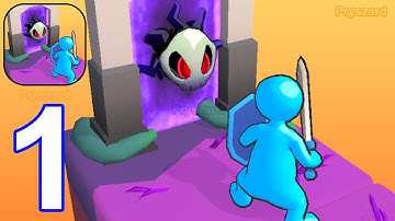 Portal Defender - Gameplay Walkthrough Part 1 Stickman Portal Defense Fight Monsters (iOS, Android)