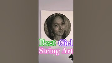 Custom One String painting String Art/How To Make String Art/Neymar Thread Art #shorts #art