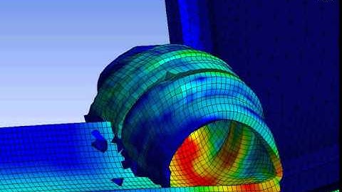 Ansys Workbench explicit dynamics cutting of convex AlSi 1045 workpiece example 23