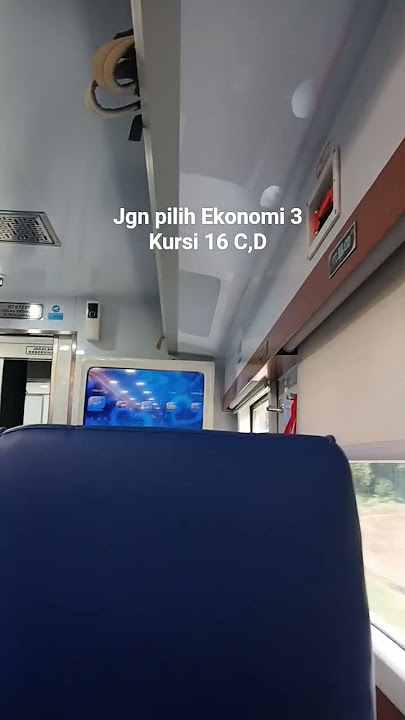 Kereta Api Sancaka Utara Ekonomi 3,  kursi 16 , C,D tanpa jendela#kai #sancakautara #stasiun
