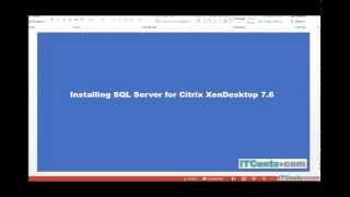 2-Installing SQL Server 2012 SP1 for XenDesktop 7.6