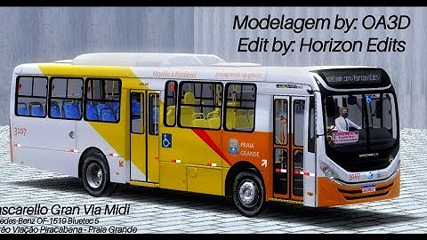 🔵 pronto bus simulador🔵 mascarello Gran via 2021 MBB midi lotado no começo da linha mapa vilarejo