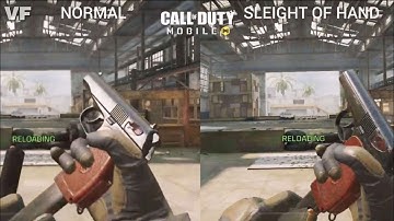Call of Duty Mobile - Normal Reload vs Sleight of Hand Reload Comparison | Viewer