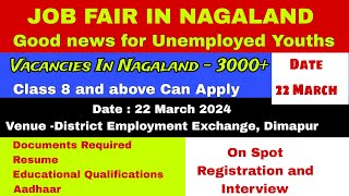 Latest job Updates of Nagaland as on 20/03/2024 #jobvacancy2024 #governmentjobs #privatejob