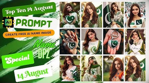 Top Ten Viral 14 August AI Name Dp Editing I AI Photo Editing With Bing Image Creator #video