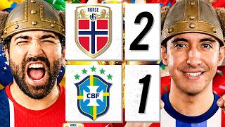 HAALAND ELIMINATES BRAZIL! 🙌 NORWAY 2-1 BRAZIL (REACTION)
