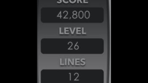 Tetris.com Level 25, but if I top out the video ends...