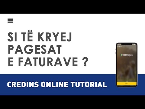 Credins Online - Si të kryej pagesat e faturave?