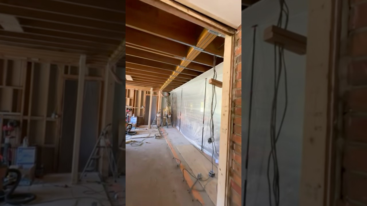 Flitch beam installation in Fallsington, PA . 20’ long 9” tall. 