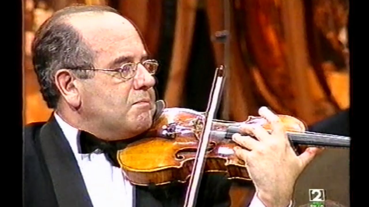 Igor Oistrakh, violin: Shostakovich Violin Concerto 1, Maxim Shostakovich conductor, (1994 - Madrid)
