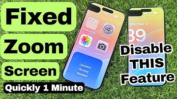 Fixed: iPhone screen zoomed in Stuck [Lock Screen Zoom stuck] - iPhone 16, 15, 14, 13, 12, 11