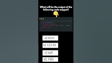 What is the output of snippet Day 6 #coding #javascript #quiz