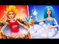 Sıcak vs Soğuk Mücadelesi / 12 Kendin Yap Barbie Hilesi ve Maketleri
