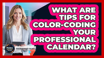 What Are Tips For Color-Coding Your Professional Calendar?