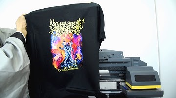 Focus Inc Vega-Jet A3 DTG Printer Step16 Dark T shirt printing process