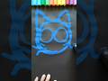 Drawing TOX Sprunki with BLUE Posca Mop'r!