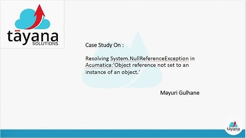 Resolving Systme Null Reference Exception Object reference not set to an instance of an object