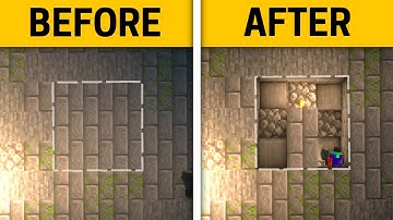 Hidden SPIRAL Slab Staircase Minecraft tutorial. *No Stair blocks!*