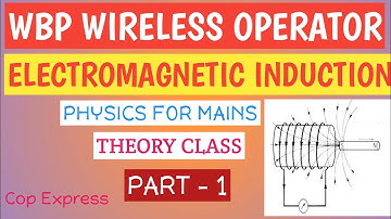 ELECTROMAGNETIC INDUCTION FOR WBP WIRELESS OPERATOR MAINS 🔥,THEORY CLASS( BASIC CONCEPT),PART- 1
