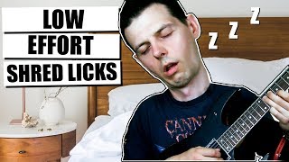 Learn These 3 LAZY Shred Licks! Guitar Lesson