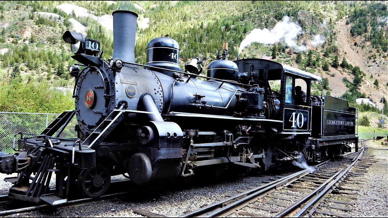 Cab Ride Loop Silver Plume to Devils Gate Baldwin Steam Engine 40 Train