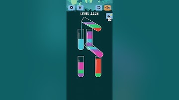 Water Color Sort Level 2226 2227 2228 2229 2230 WalkThrough Solution Gameplay