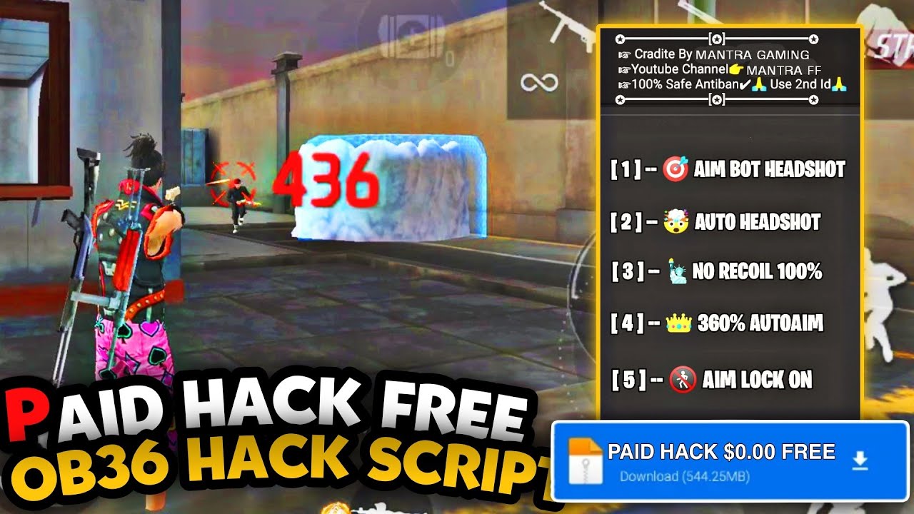 FREE FIRE MAX SCRIPT 🎯 OB36 FF MAX PAID HACK FREE All Server Work 🇧🇷