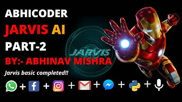 Iron Man Jarvis AI part-2 Desktop Voice Assistant | Python Tutorial | Jarvis Basic Complete #jarvis