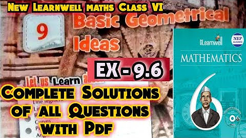 New Learnwell Maths Class 6 Unit 9 Ex 9.6 Solutions | Class 6 learnwell maths Ex 9.6 Solutions Pdf