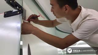 Hoho smart film installation instruction , how to cut the door brackets,remove bubbles