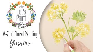 Learn to Paint a Yarrow - FolkArt One Stroke A-Z of Floral Painting