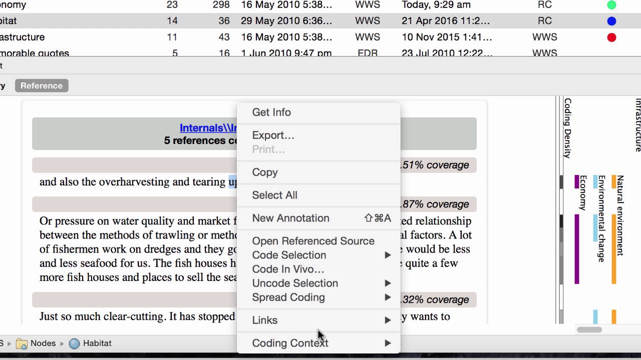 nvivo code