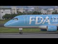 【4K】【飛行機動画】虹のかかる名古屋空港 [FDA離着陸]