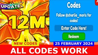 *ALL CODES WORK* [12M+X5] Clicker League ROBLOX | NEW CODES | FEBRUARY 25, 2024