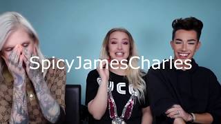Tana Mongeau Cussing  For 8 Seconds (FT. James Charles \& Jeffree Star)