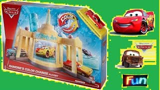Disney Pixar Cars2 - Color Changer Cars With Ramones Color Change Playset