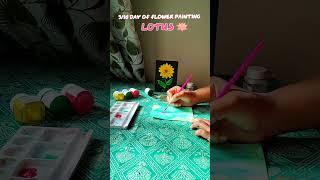Lotus 🪷 Easy painting #art #painting #acrylicpainting #diy #trending #nature #shorts