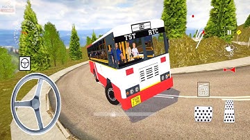 TSRTC Bus Driving in Bharat Bus Simulator 3D Game | Bus Wala Game | Bus Wali Game | Bus Ka Game