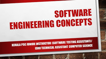 Junior Instructor | Technical Assistant | Preparation | Software engineering concepts