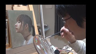 美しすぎる美人画」と話題の洋画家・岡靖知さん - YouTube