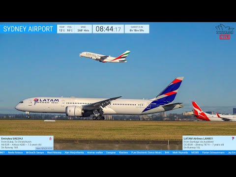 馃敶 LIVE Morning RUSH - Saturday Plane-Spotting at Sydney Airport SYD with Kurt 馃敶